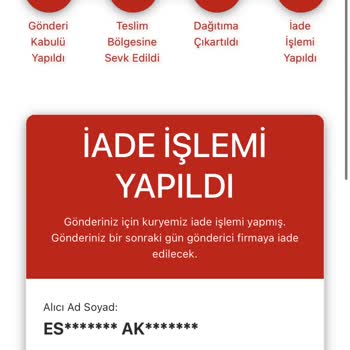 AGT Kurye 20 Gündür İade Bekleyen Siparişim Ve İletişim Sorunları