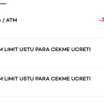 Akbank Limit Sınırı Uyarısı Vermeden 53 TL Paramı Kesti