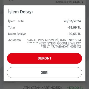 Google Play Habersiz Para Çekimi