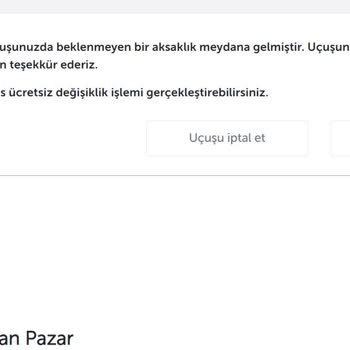 Anadolu Jet Mücbir Sebepten Uçuş İptali