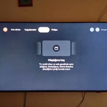 PHILIPS TV Philips 55pus8508 Televizyonun Ortasında Yatay Çizgi Var 1 Günlük TV