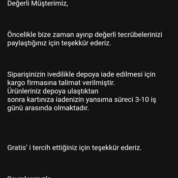 Unsatisfactory Experience with Gratis