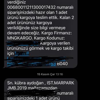Jumbo Teslim Edilmeyen Ürünler