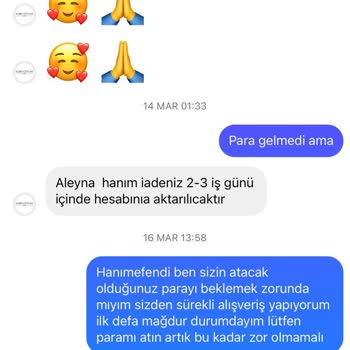 Ykz Kübra Ceylan Ürün Tükenmiş, İade Süreci Sıkıntılı