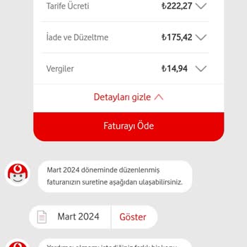 Vodafone İade Düzeltme Ücretleri Açıklama Yapılmasını