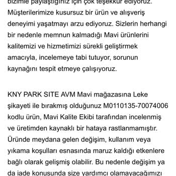 Mavi Ürünü Hakkında