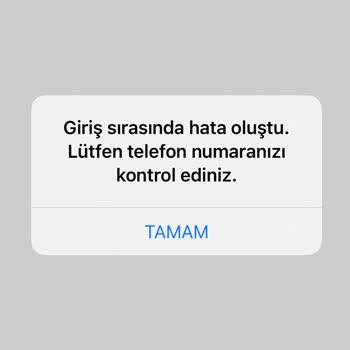 GS Store Uygulama Giriş Hatası