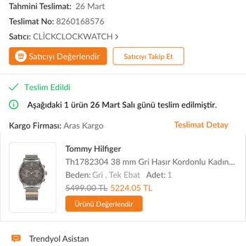 Trendyol Aldığım Saatin Orijinalliğinden Şüpheliyim