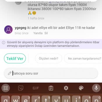 Dolap İhlal Mesajları