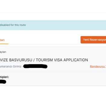 VFS Global Randevu İptal Yapılamıyor