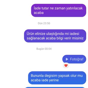 Nur Ala Butik İçin İade Sürecim Hakkında Bir Bilgi Bile Alamıyorum