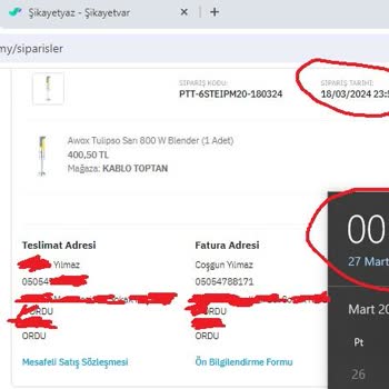 Epttavm Siparişim Nerede. Kurye Bekleniyor Yazıyor. Nereye Gitti Ki