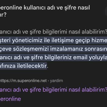 Superonline'ın Modem Kullanıcı Adı Ve Şifre Vermemesi