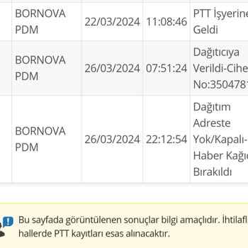 PttAVM Teslim Edilmeyen Ürün