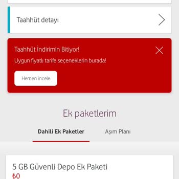 Vodafone Yurt Dışı Aşamalı Koruma Paketi!