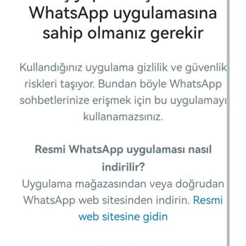 WhatsApp'a Giriş Yapamıyorum