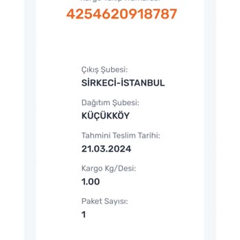 Trendyol Gecikmeli Ürünü Gönderici Tarafından İade Edilmesi Yazması