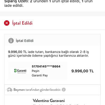 Beymen 2 Yılda 20 Sipariş İptal Mağduriyeti.