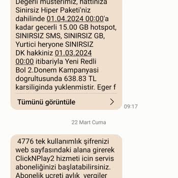 Vodafone Pay Vodafone Onayım Olmadan Oyun Üyeliği Yapıp Faturama Yansıtıyor!