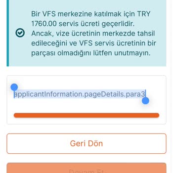 VFS Global Randevu Alırken Hata Veriyor
