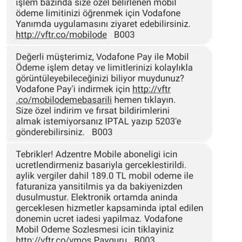 Vodafone Habersiz Abonelik Yapılmış