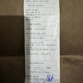 Can Teknik TV Tamirini Yapmayıp Bekletiyor