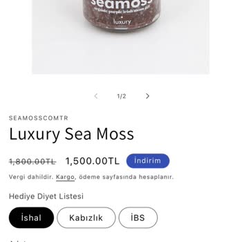 Seamoss Paylaşılmayan Kullanım Uyarıları