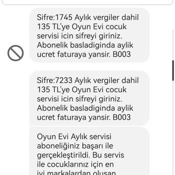 Vodafone Oyunevi Uygulamasına Onayım Dışında Kayıt Edilmem