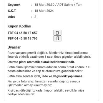 Fırsat Bu Fırsat Olmayan Etkinlik İçin Bilet Satıyor