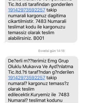 Sürat Kargo Kargo Tesliminde Kuryenin Kontrol Etmemize İzin Vermemesi