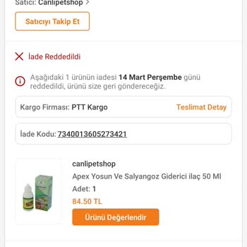 CanlıPetShop Trendyol Asistan Yardımcı Olmadı!