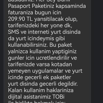 Vodafone Yurt Dışı Kullanım Yapmadığım Halde Faturaya Yansıtılması