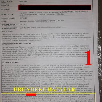 Kelebek Mobilya Ayıplı Ürün Satışı Ve Dahada Ayıplı Hareketleri