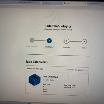 Yargıcı Online İade İşlem Yetersizliği