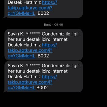 AGT Kurye (aynigunteslim.com) Kurye Hizmetinde Yaşanan Mağduriyet Ve Teslimat Sorunu
