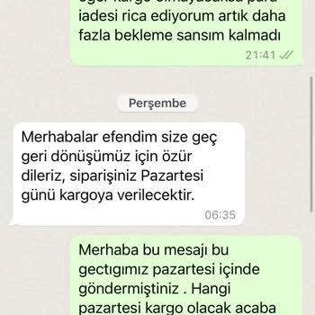 Pamilyum 1 Aydır Gönderilmeyen Ürün