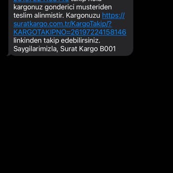 Sürat Kargo Kargomu Kaybetti Açıklayamıyor!