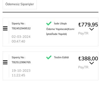 Tonny Black Günlerdir İademi Yatırmıyor