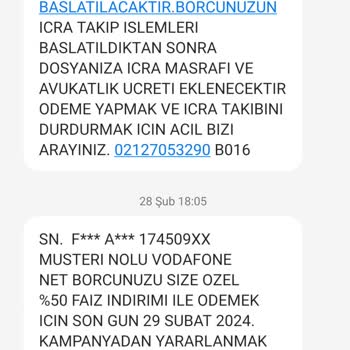 Vodafone Net Hatandan Dön Derhal