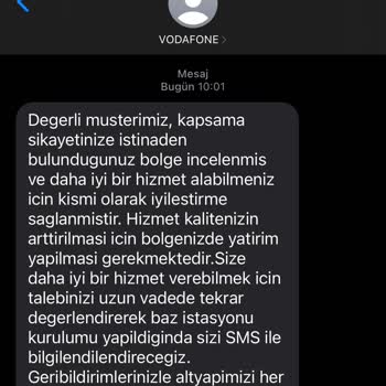 Vodafone Hizmet Yetersizliği Mobil Şebeke Ve Ev İnterneti Mağduriyeti