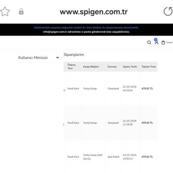 Www.spigen.com.tr Den Satın Alınan Ürünlerin Teslim Edilmemesi