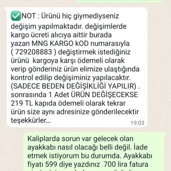 Star Erkek Ayakkabı Faturasız Ve Yanlış Numara Ayakkabı Hayal Kırıklığı