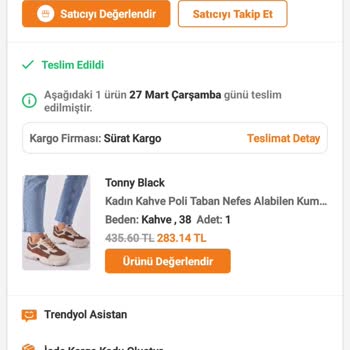 Trendyol 38 Numara Ayakkabı Yerine 27 Numara Ayakkabı Gönderildi