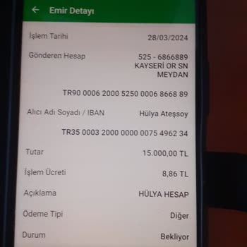 Garanti Bankası Kayseri Organize Şubesinin Yetersizliği Ve Haksızlığı