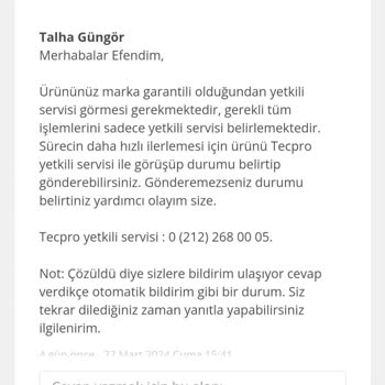 Tecpro Bilgi Teknolojileri Arızalı Mouse Yollayan Sinerji. Ve İlgisiz Tecpro Garanti Servisi