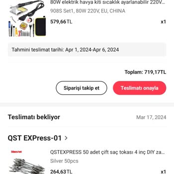 Aliexpress Gümrükte 5 Ürün Fazlalığı