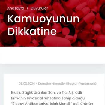 Sleepy Markasına Dair İçerik Şikayeti