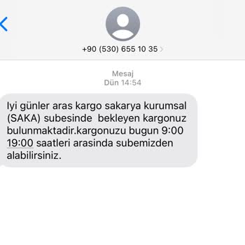 Dağıtıma Hiç Çıkmayan Aras Kargo Şubesi