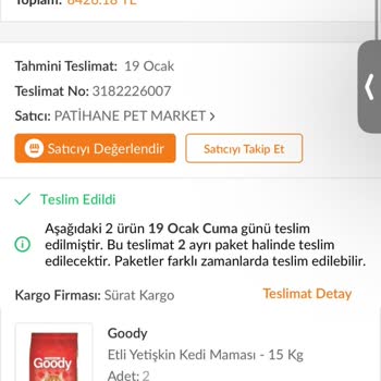 Trendyol'dan Aldığım Kedi Maması Kedilerimi Zehirledi...