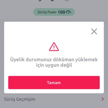 TikTak Kirala Üyelik Red Durumu